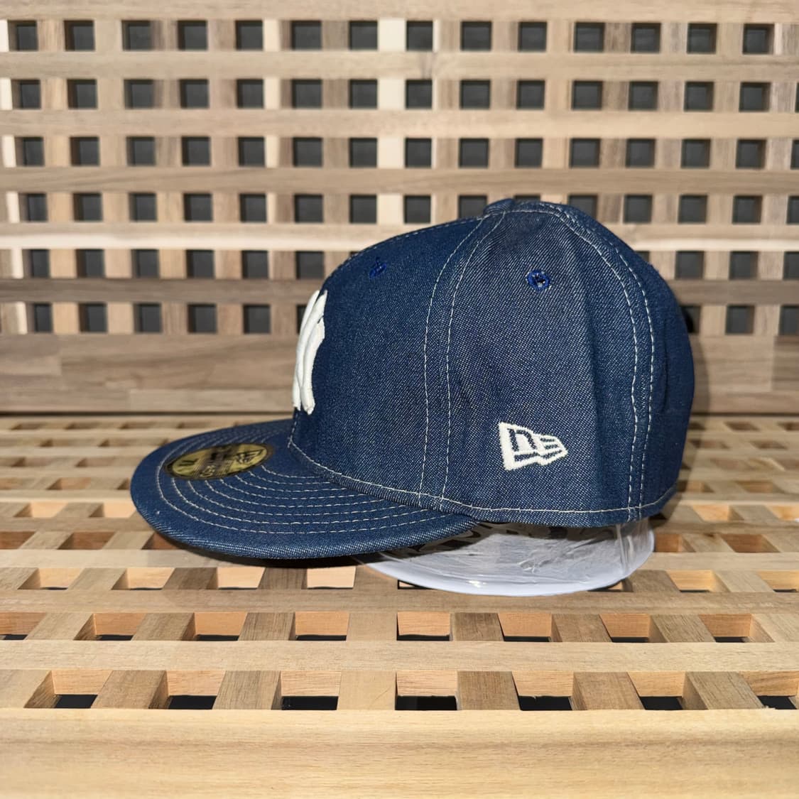 00s 뉴에라 59fifty 양키즈 데님 캡 made in USA  상품이미지2