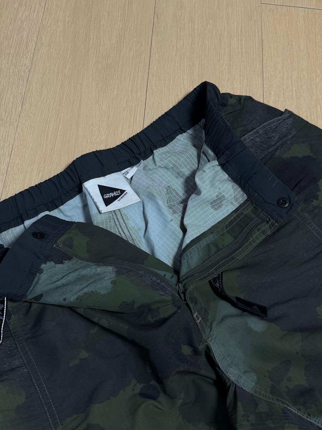 [M] 앤드원더 x 그라미치 립스탑 보이저 카고 팬츠 카모 상품이미지3