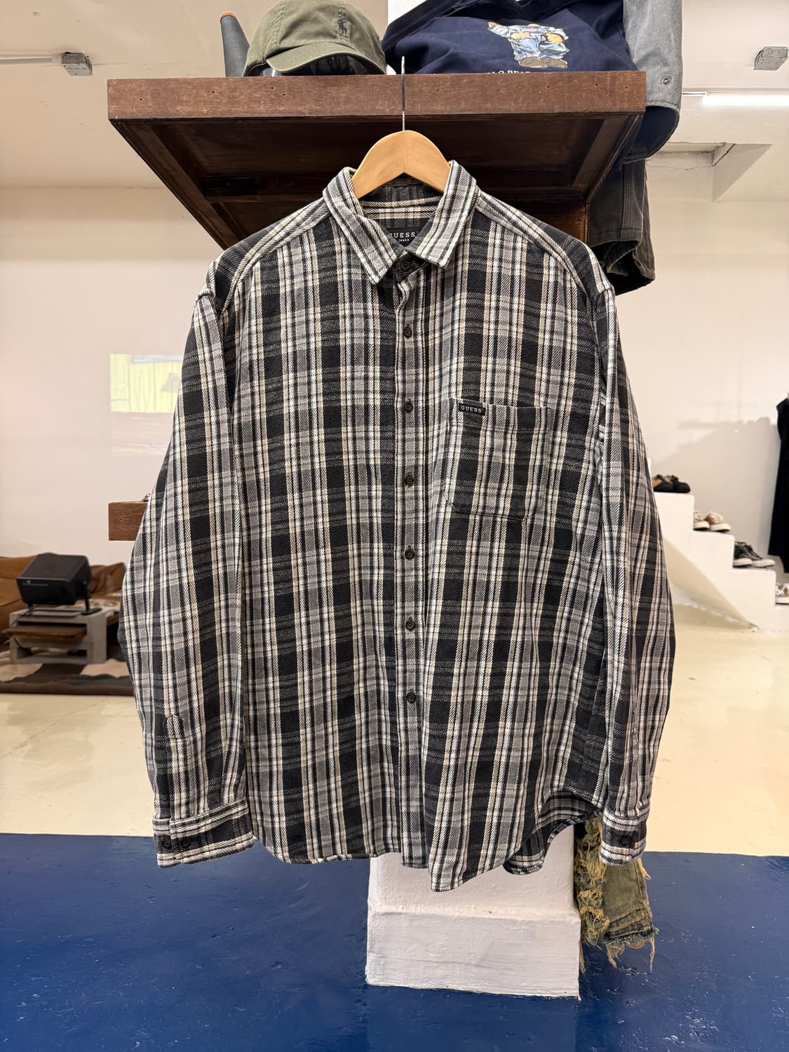 1990s Guess 게스 체크 셔츠 상품이미지3