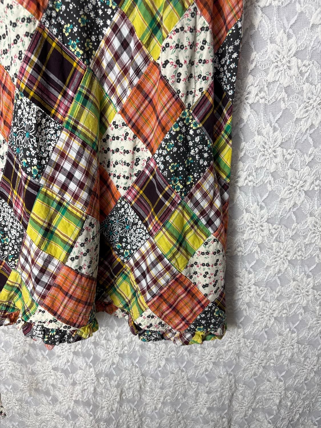 패치 패턴 슬리브리스 상품이미지10