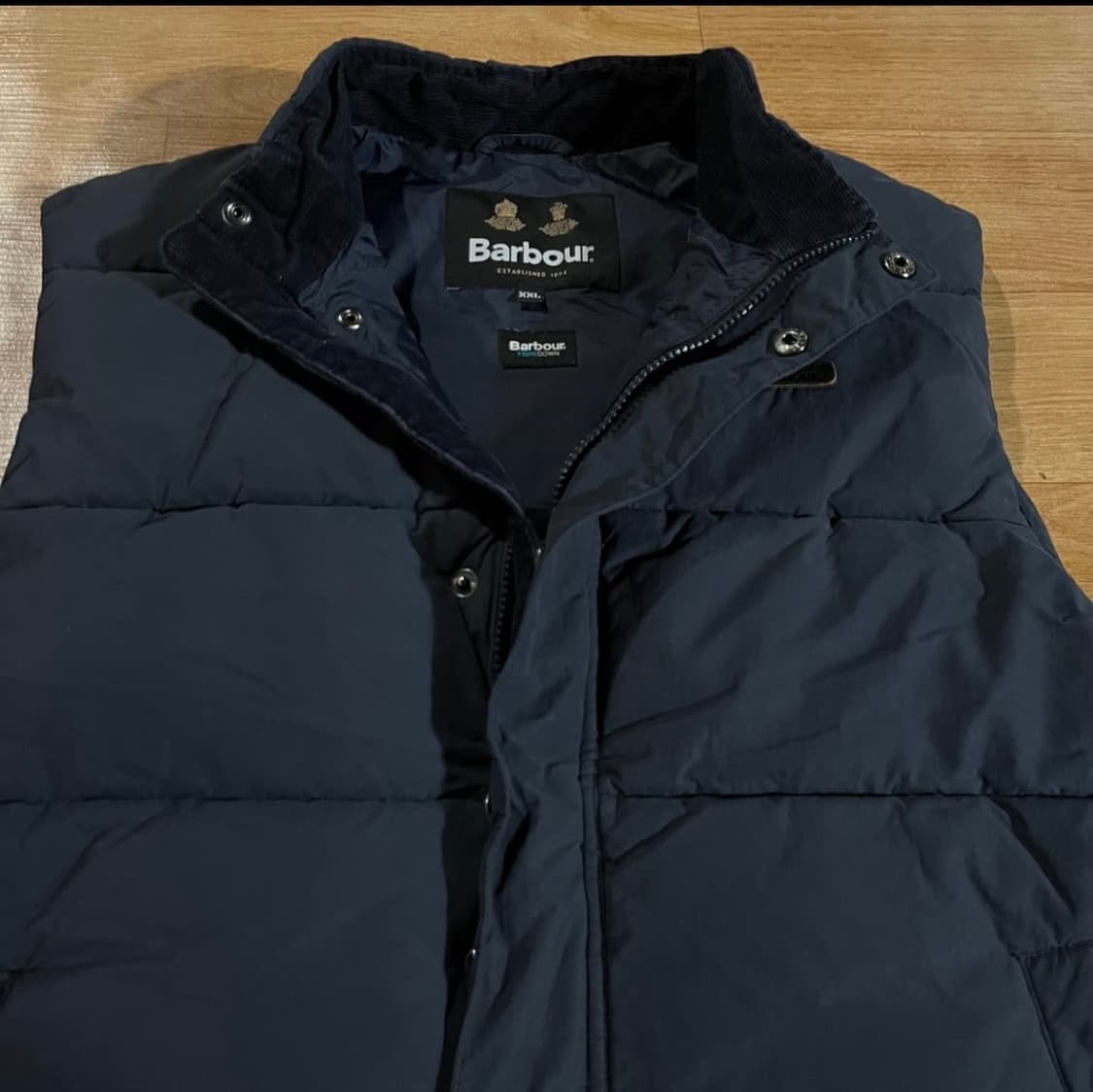 바버 패딩 조끼 2XL 네이비 상품이미지3