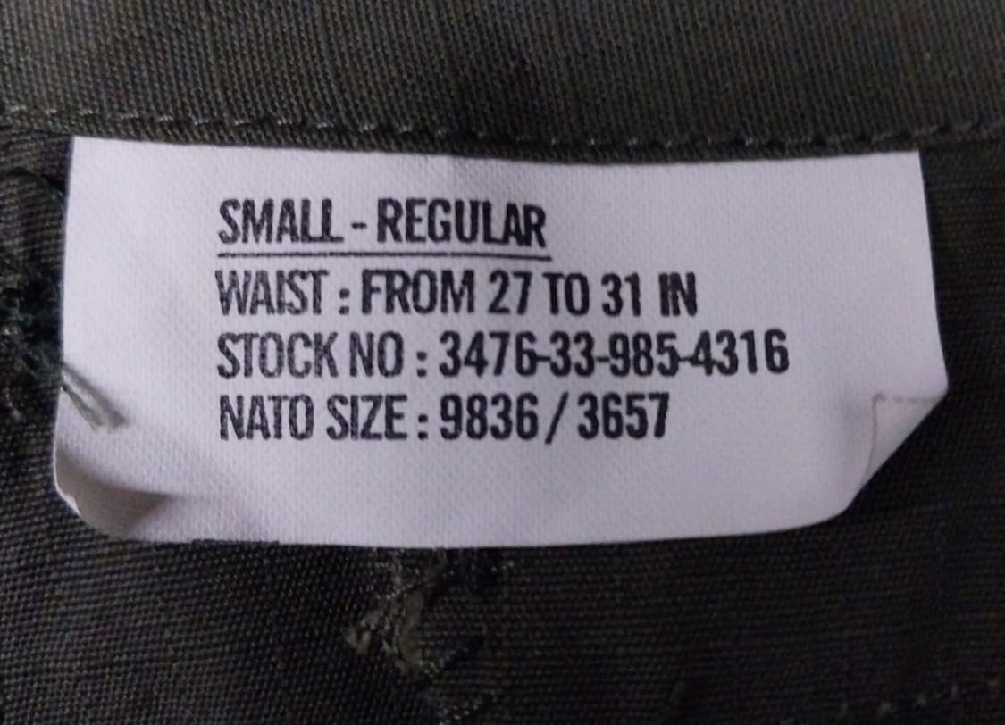 M65 Ripstop 컴뱃 트라우져 상품이미지6