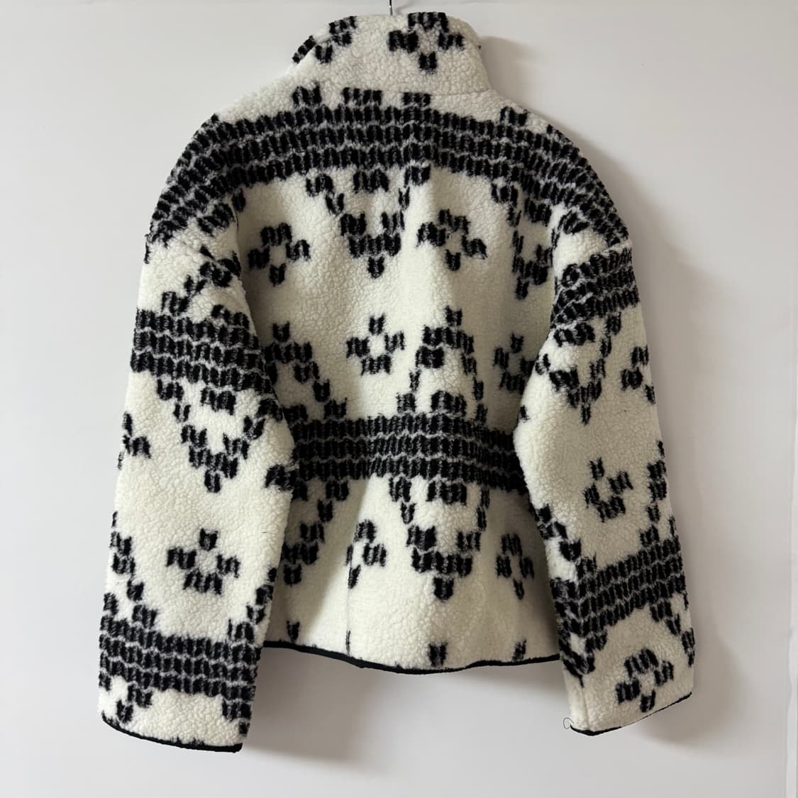 여자 겨울 뽀글이 크롭 점퍼 상품이미지2