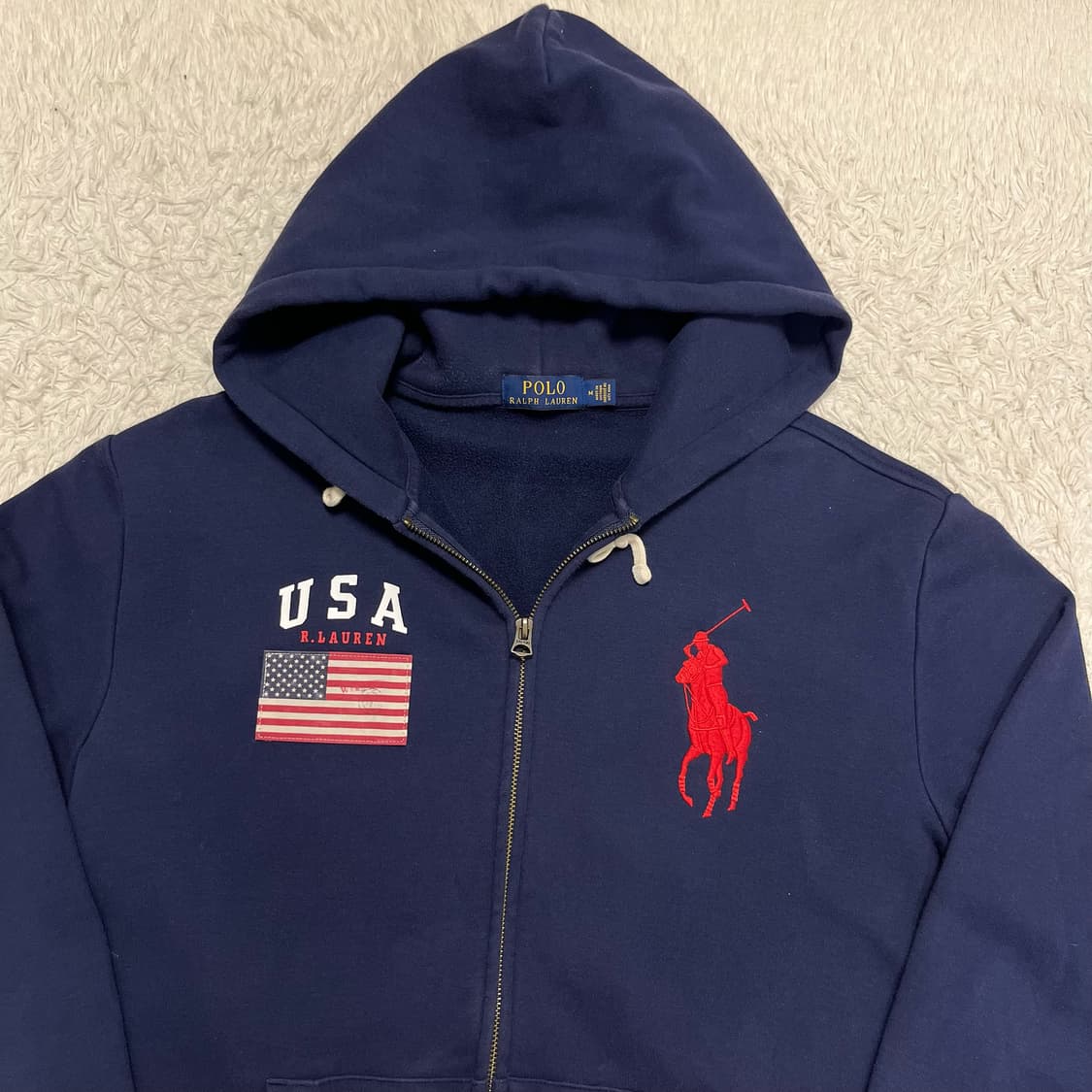 Polo navy USA big pony zip-up 상품이미지5