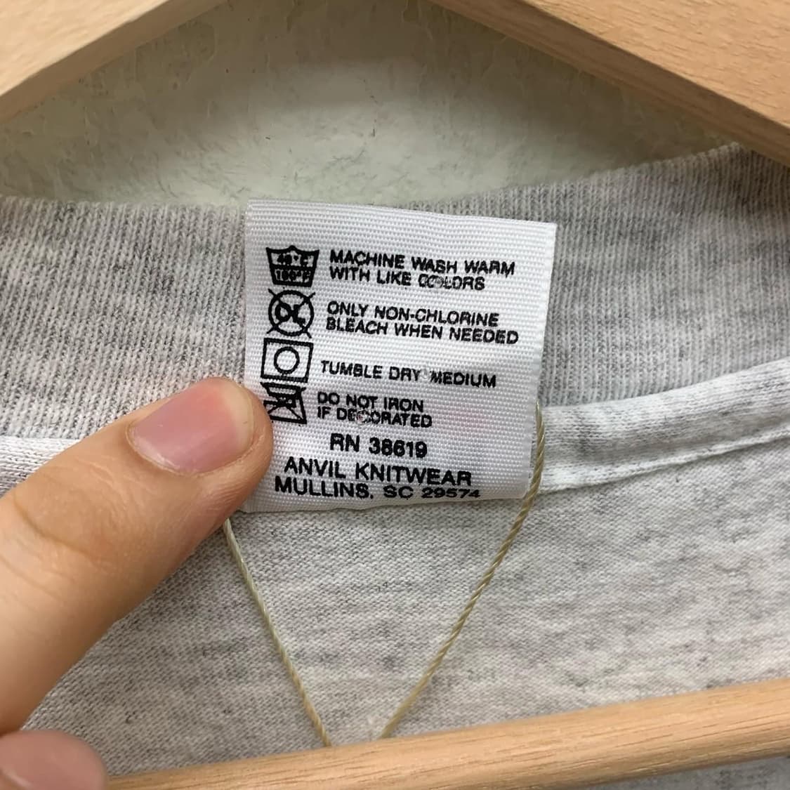 앤빌 그레이 플린트스톤 프린팅 티셔츠  상품이미지5