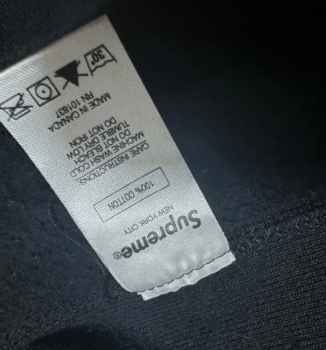 슈프림 글리터 아치로고 후드 블랙 상품이미지6