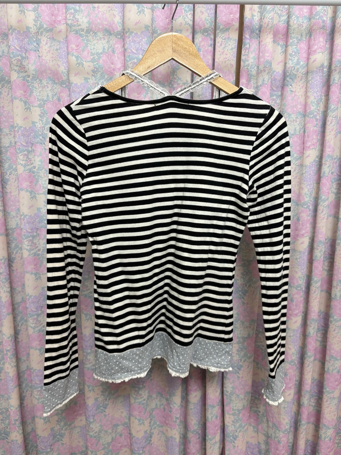 스트라이프 도트 티셔츠 상품이미지8