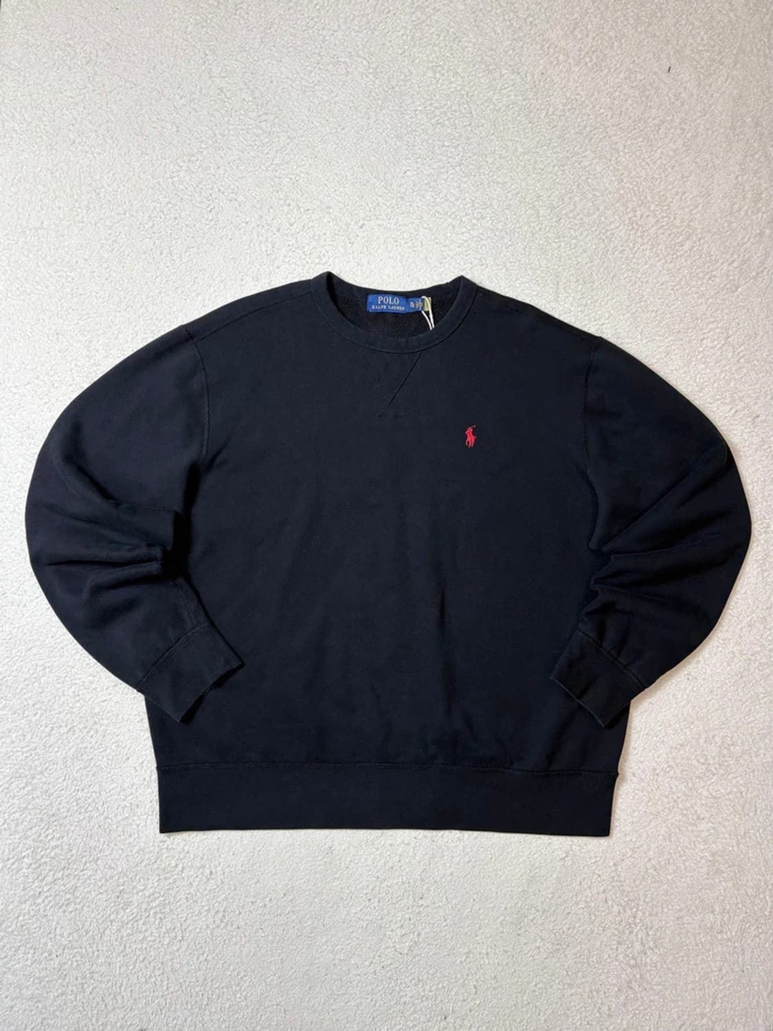폴로 랄프로렌 로고 큐알 크루넥 맨투맨 PN6467 상품이미지1
