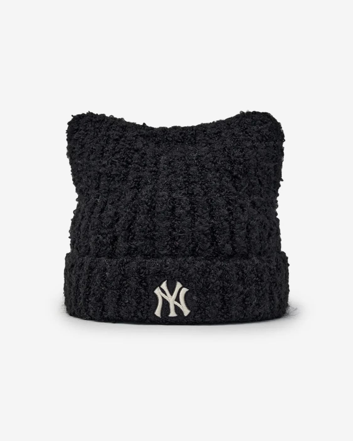 (새상품)MLB 플러시 미야옹 비니 블랙 뉴욕양키스 고양이귀 모자 엠엘비 상품이미지4