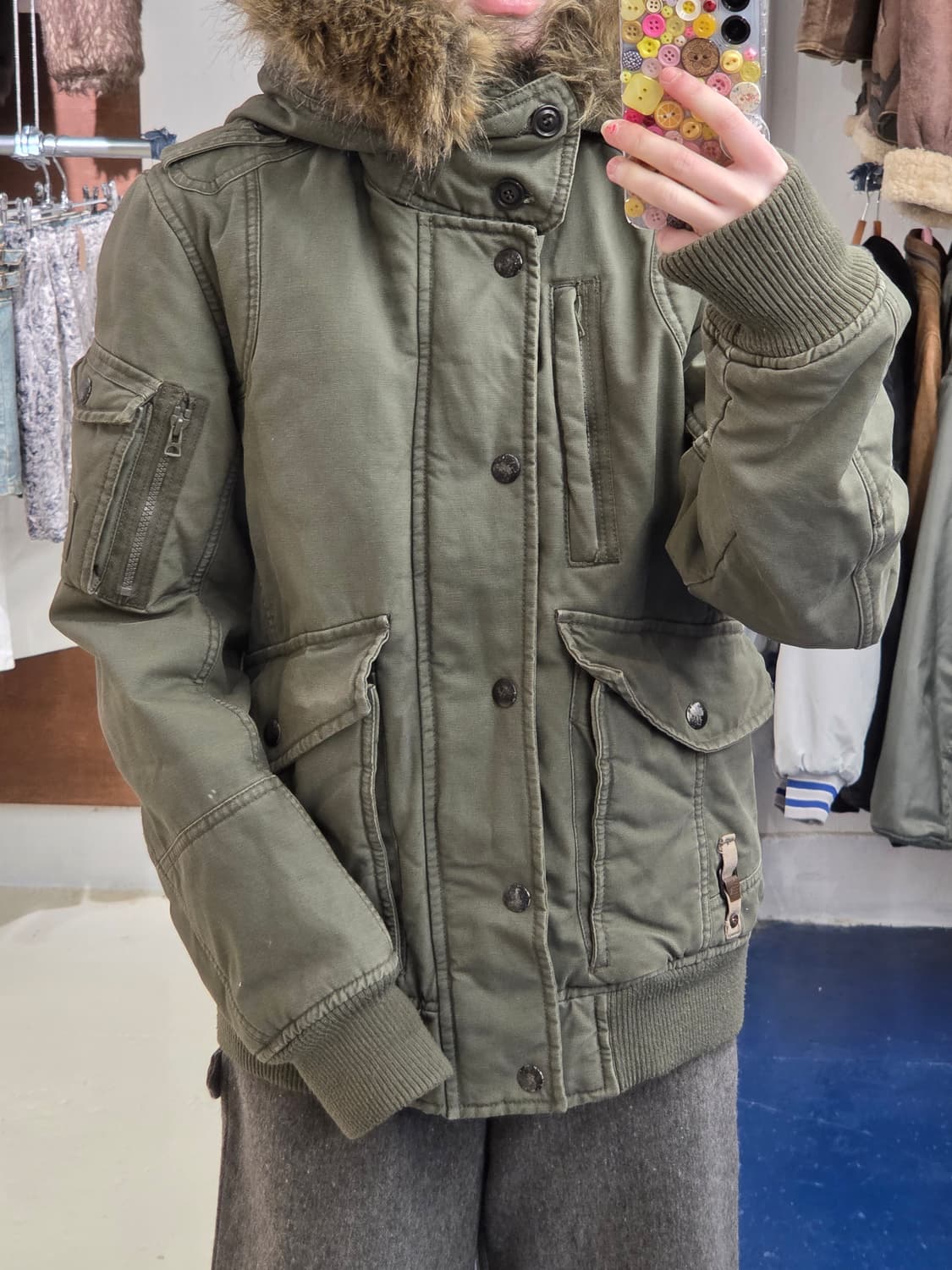 DIESEL 디젤 military 야상 파카 상품이미지4