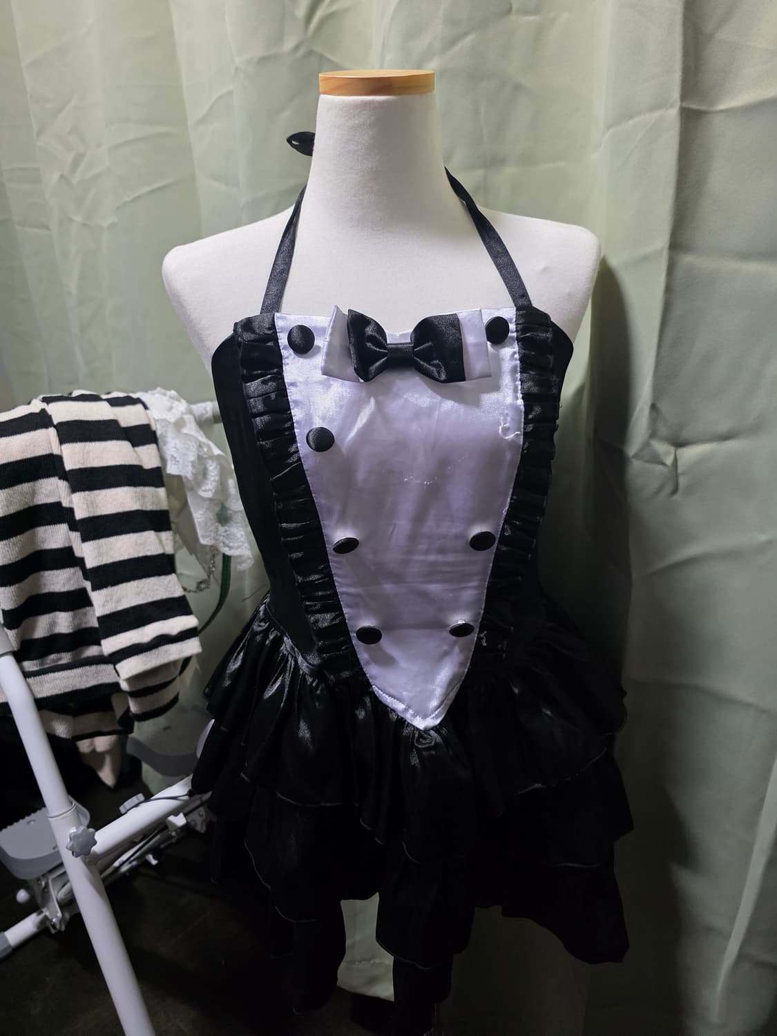 갸루 고스로리 공겜여주 홀터넥 원피스  상품이미지1