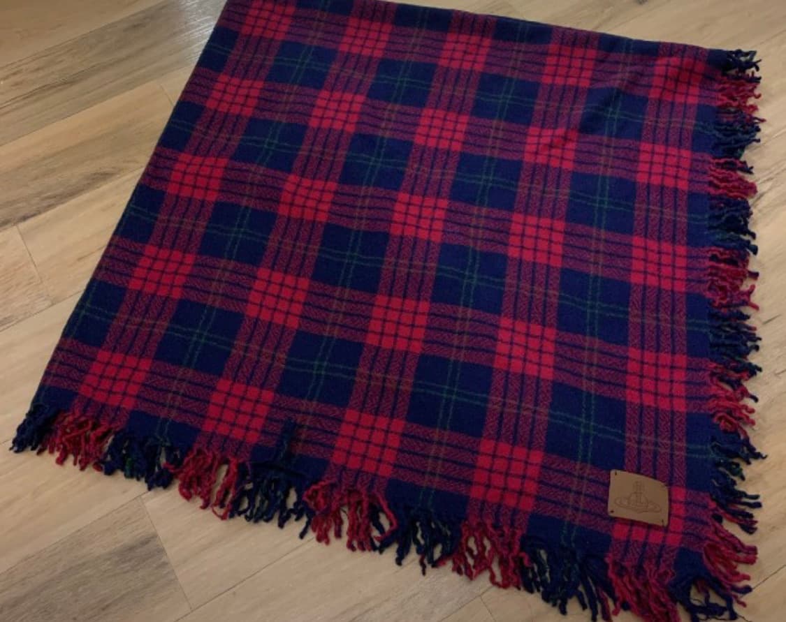 Vivienne Westwood 타탄체크 빅 숄 상품이미지1