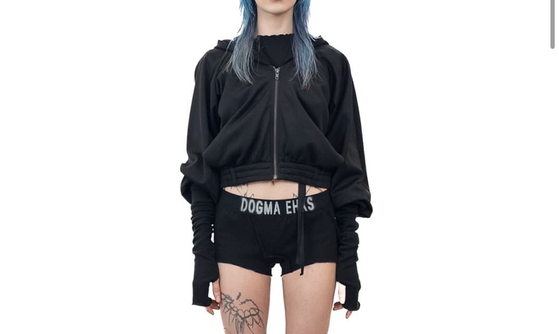 도그마엑스 다운사이드 집업 후디 블랙 상품이미지1