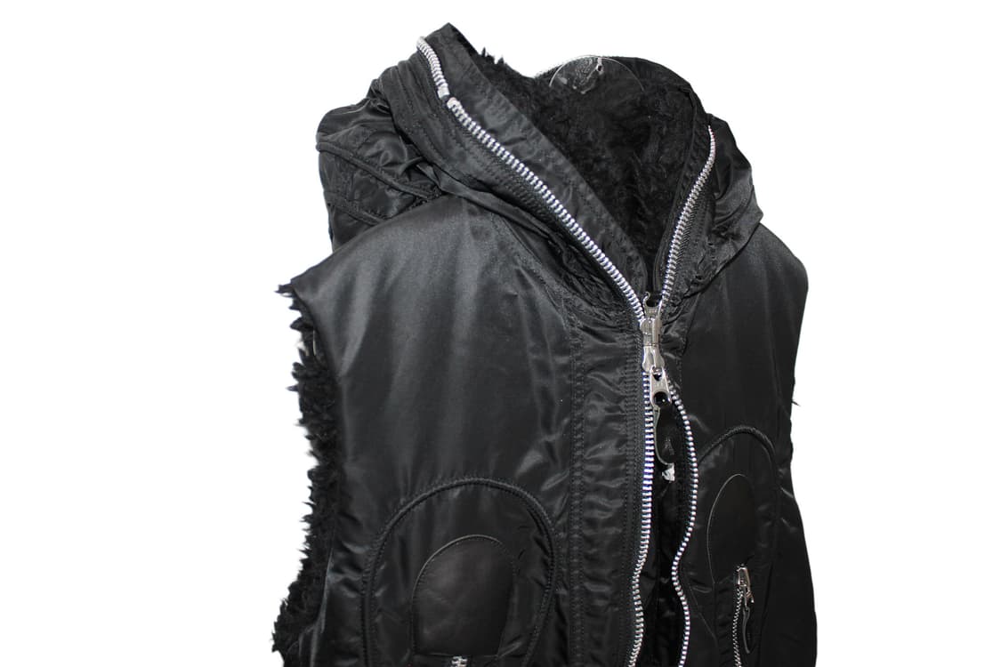 CABANE de ZUCCA 09AW 카반데주카 풀마스크 나일론 베스트 상품이미지4