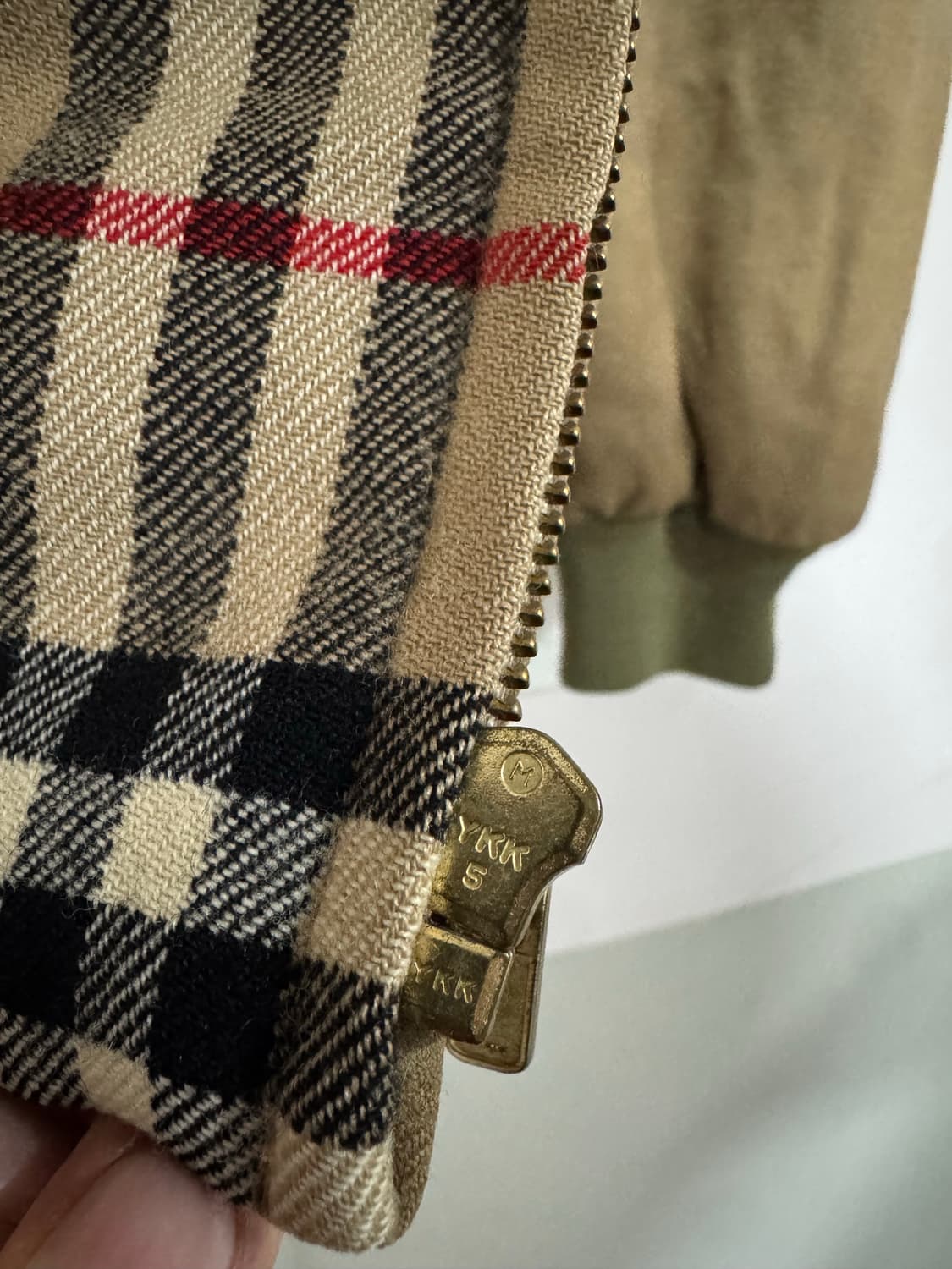 버버리 노바체크 울 헤링턴 봄버 블루종자켓 상품이미지6