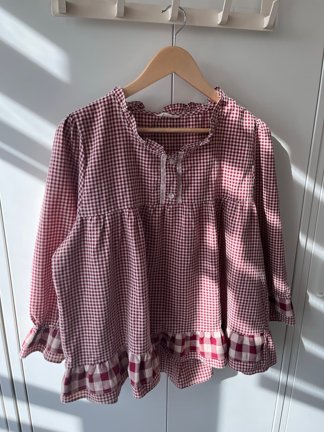 Ullala 빨간머리앤 체크 블라우스 상품이미지5