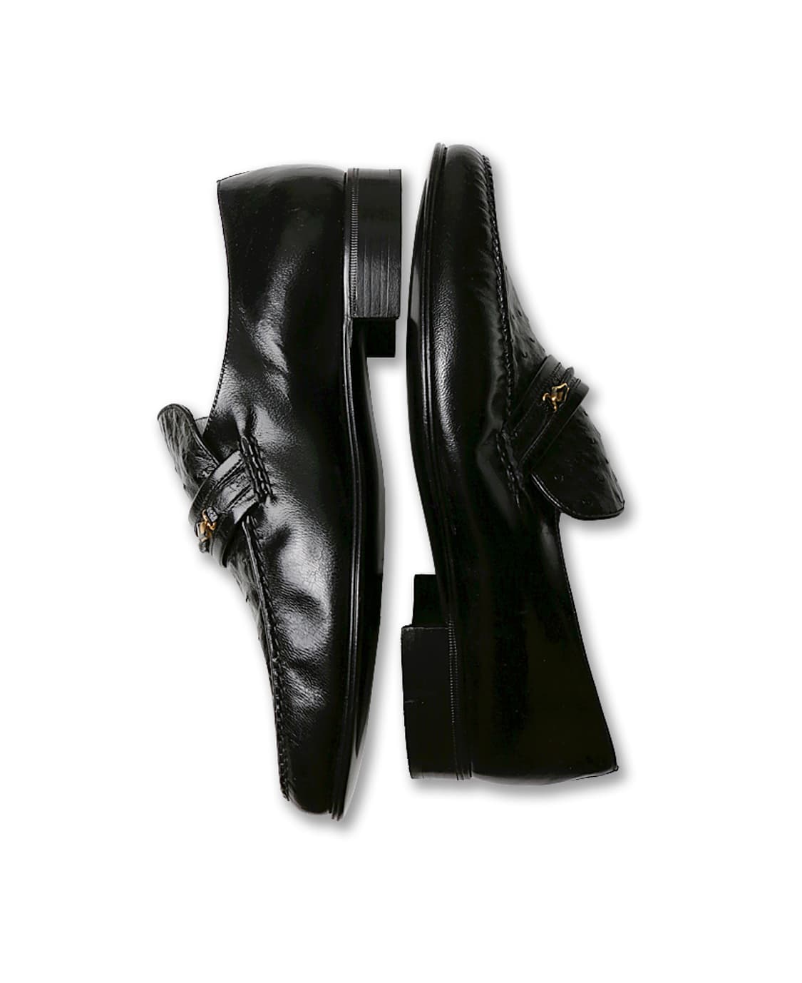 모레스키 [Moreschi] 블랙 타조 가죽 로퍼 상품이미지4