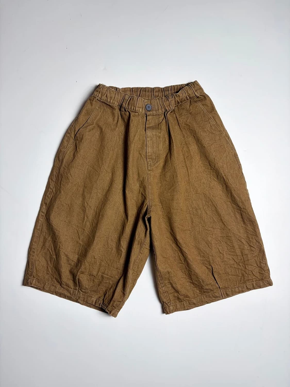 TWO RABBIT 내추럴 워시드 브라운 반바지 R1108 상품이미지1