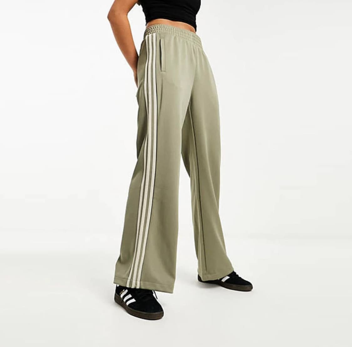 아디다스 오리지널 와이드 팬츠 카키 상품이미지1