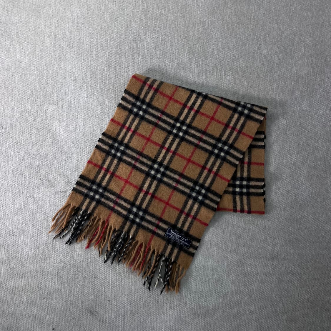 버버리 노바체크 캐시미어 울 베이지 머플러  상품이미지1