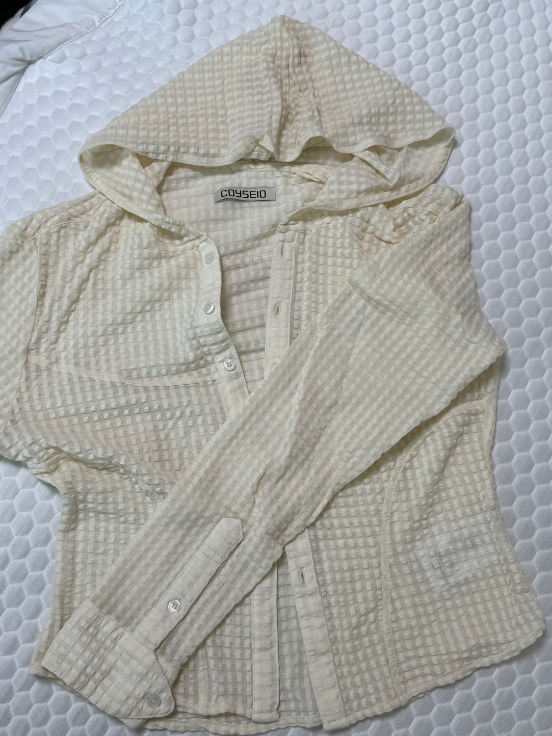 코이세이오 라운드 후디 아이보리 상품이미지2