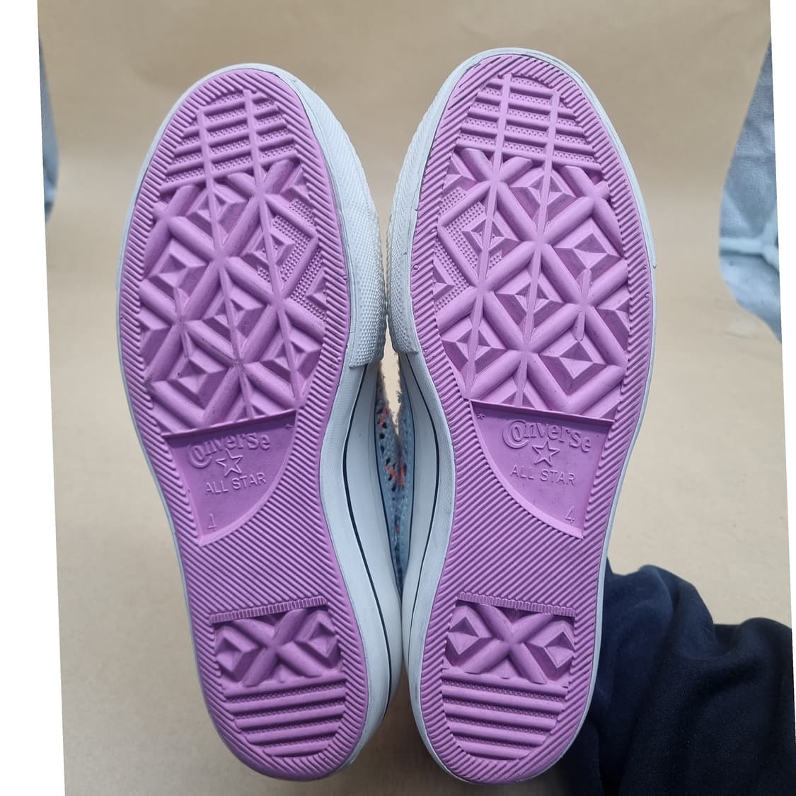 컨버스 보호 크로쉐 플랫폼 여성스니커즈230 상품이미지3