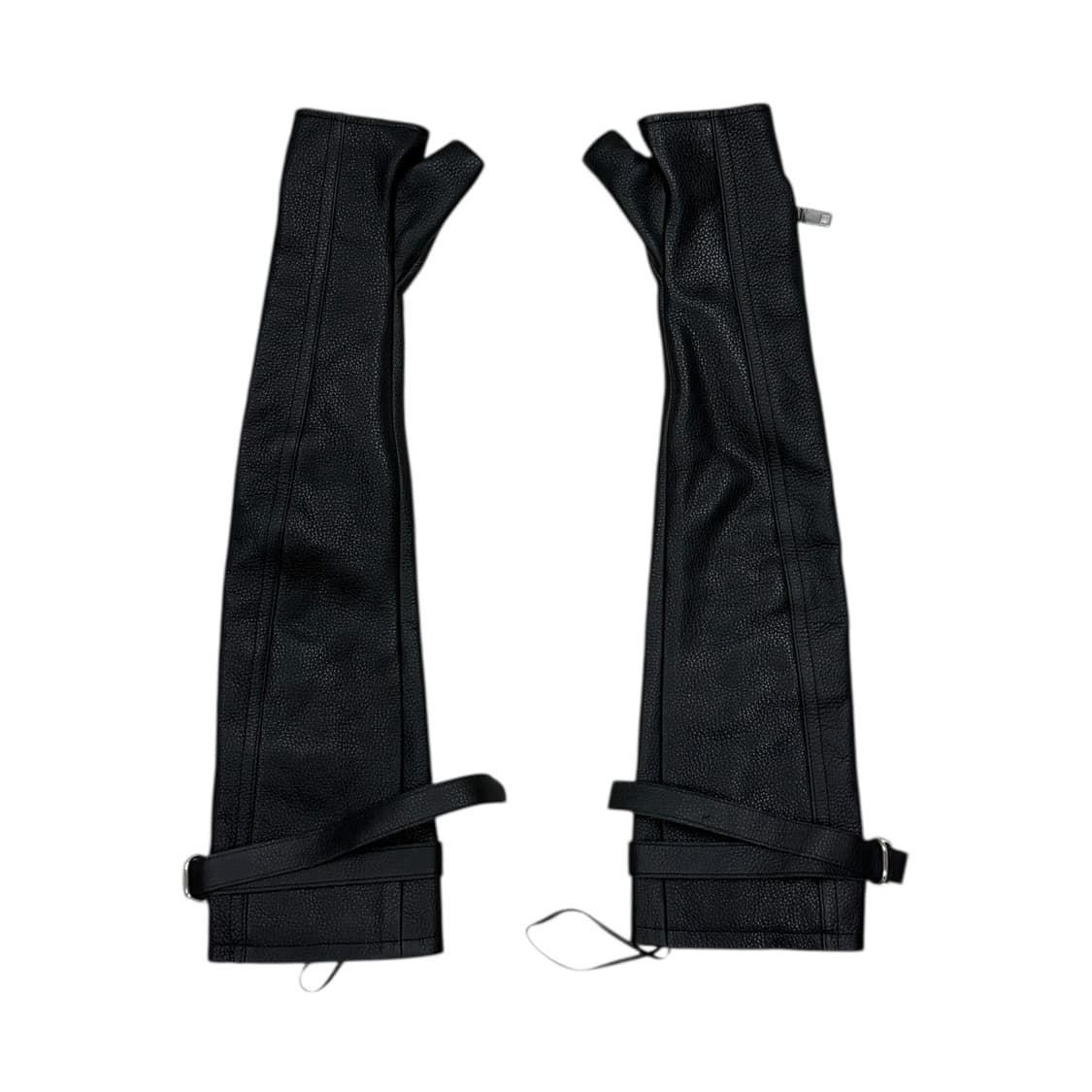 꾸레쥬 빈티지 레더 지퍼 롱장갑 블랙 상품이미지3