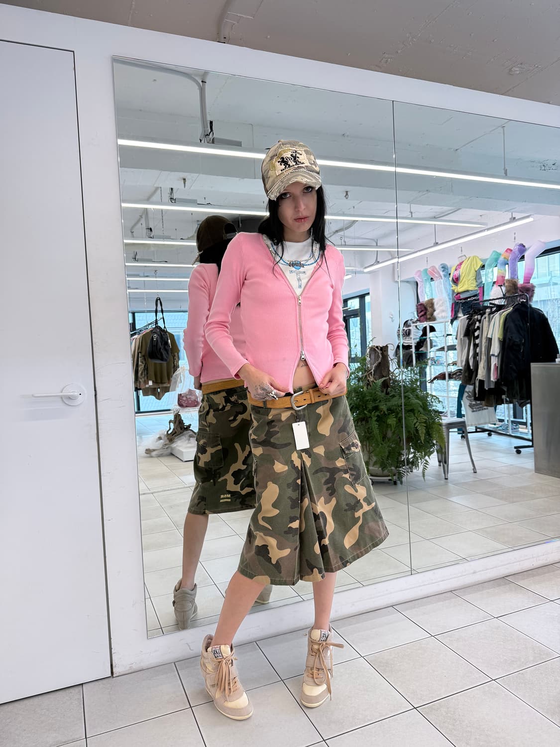 camo cargo skort 상품이미지6