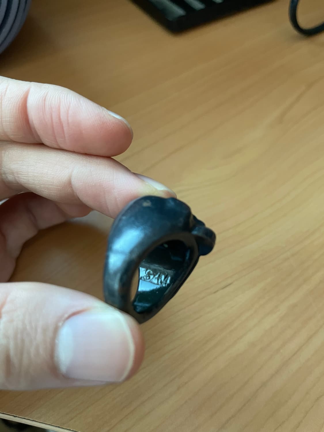 [S/M] 스투시 빈티지 블랙 스컬 링 상품이미지2