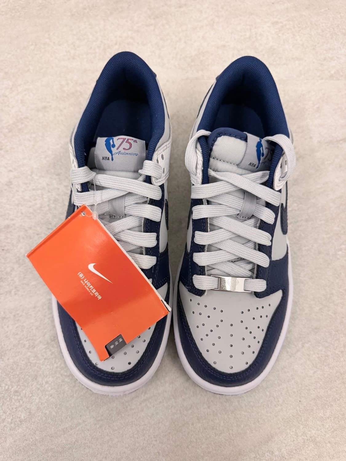 나이키 x NBA 덩크 로우 네츠 (GS) - 75주년 225 상품이미지3