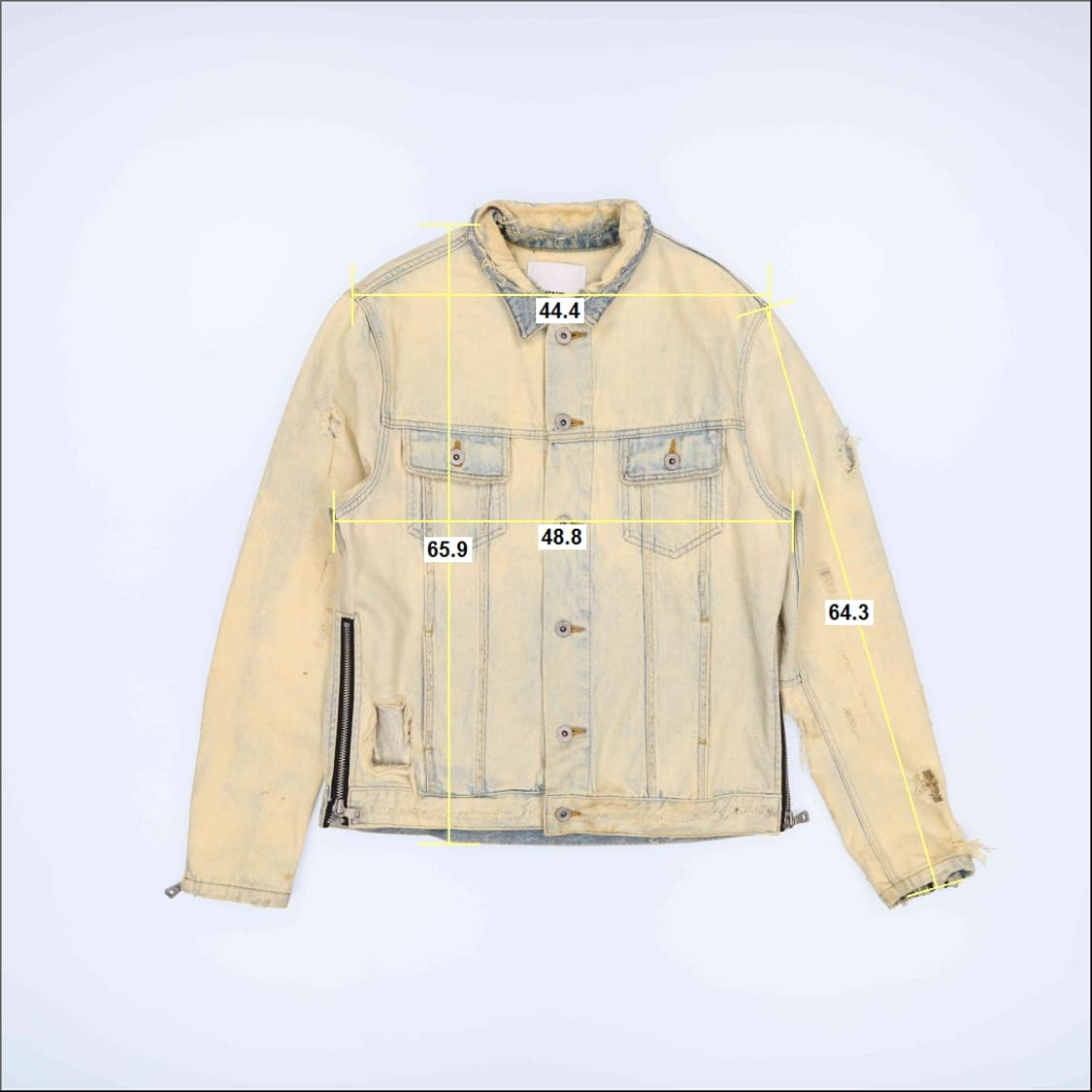 [55정도] 빈티지 여성 데님 자켓 (오염O) 1103HR3 상품이미지8