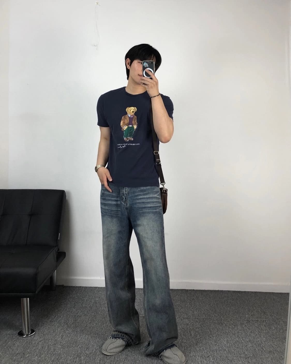 폴로 정품 베어 반팔티 네이비 상품이미지1