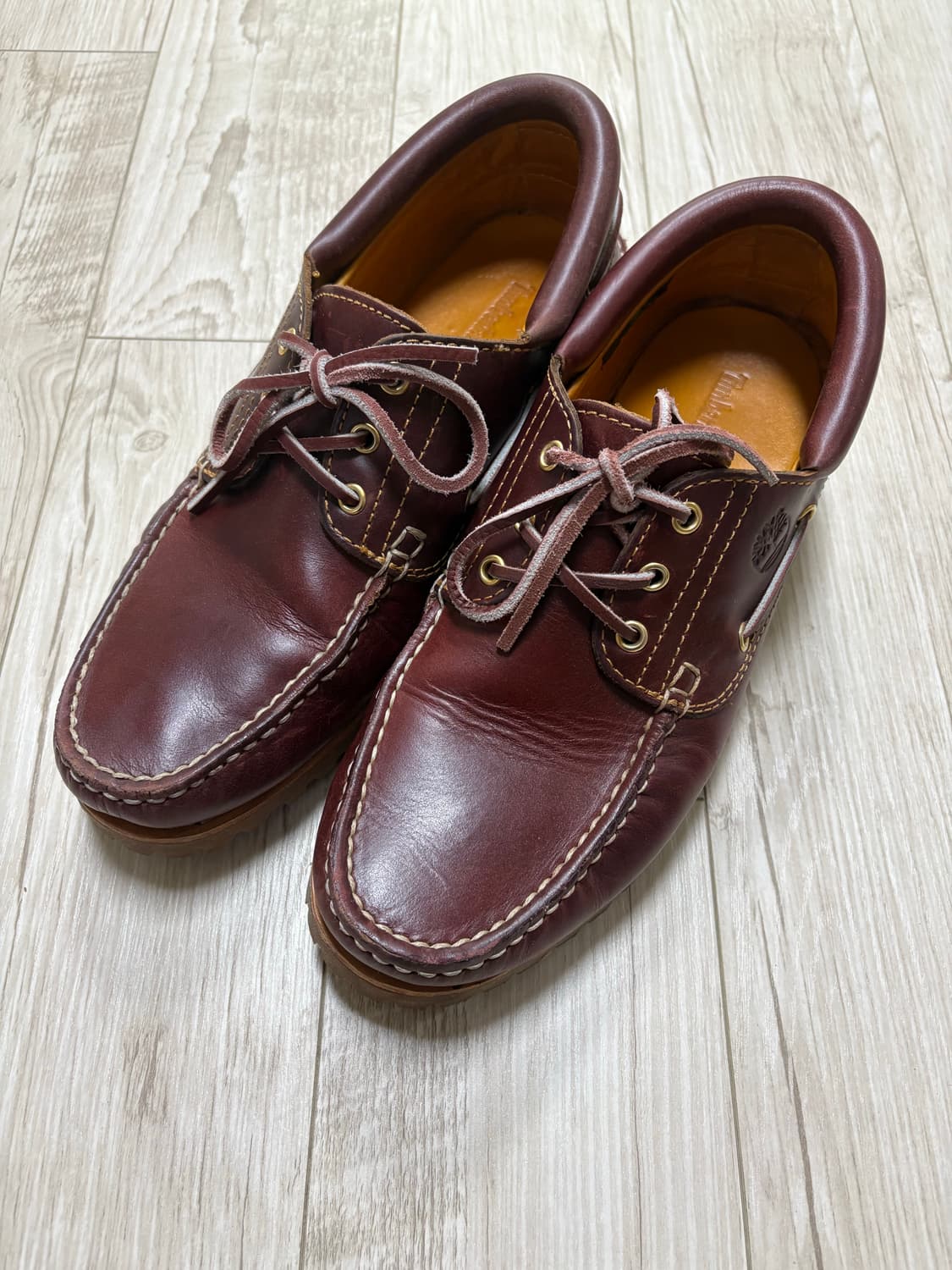 팀버랜드 3아이 보트슈즈 버건디 275 상품이미지1