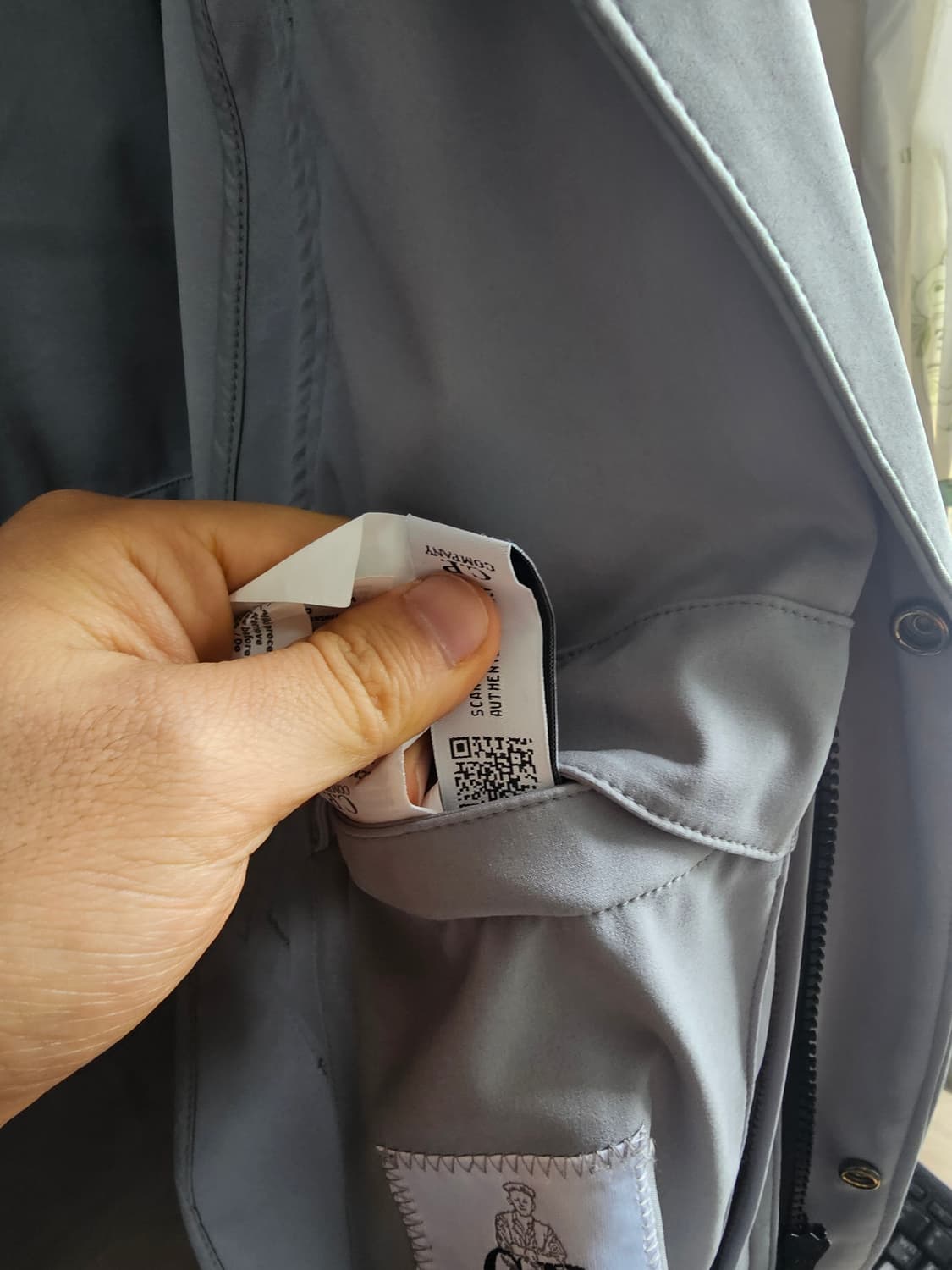 씨피 CP컴퍼니 쉘-R 후드 코트 라이트 그레이 자켓 팔아봅니다 상품이미지5