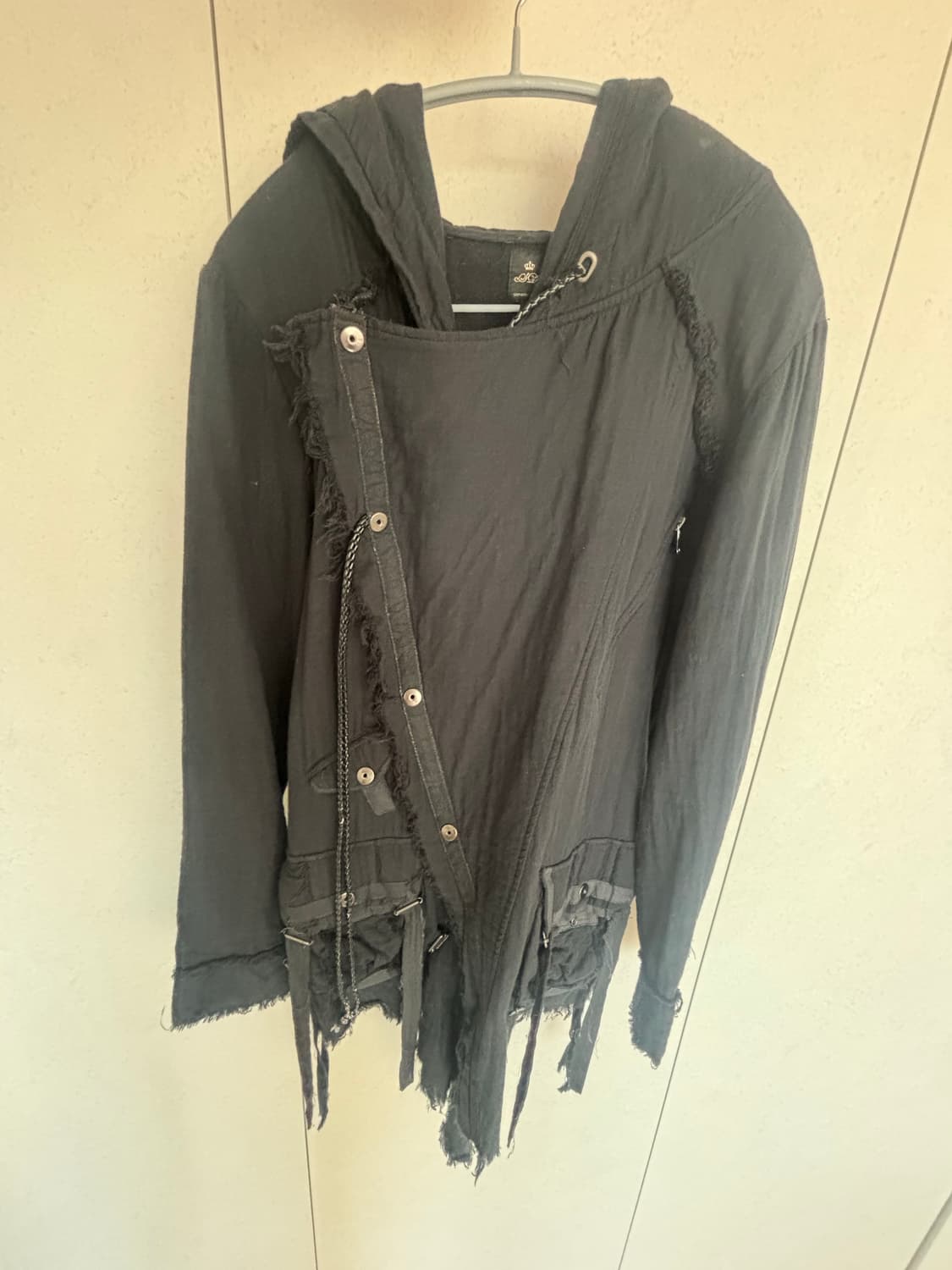 세멘틱디자인 후드 포켓 롱가디건 상품이미지2