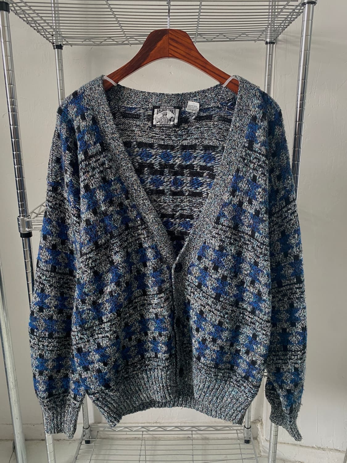 소스탄자 패턴 니트 가디건 (Man XL) AB1827 상품이미지2