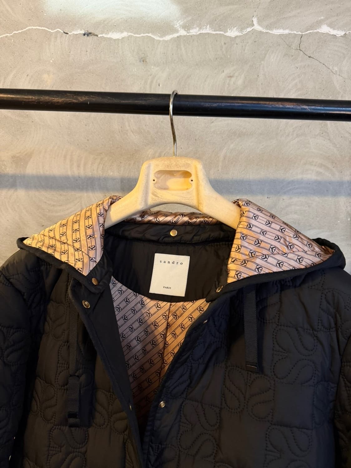 산드로 후드 퀼팅자켓 66~77 상품이미지3