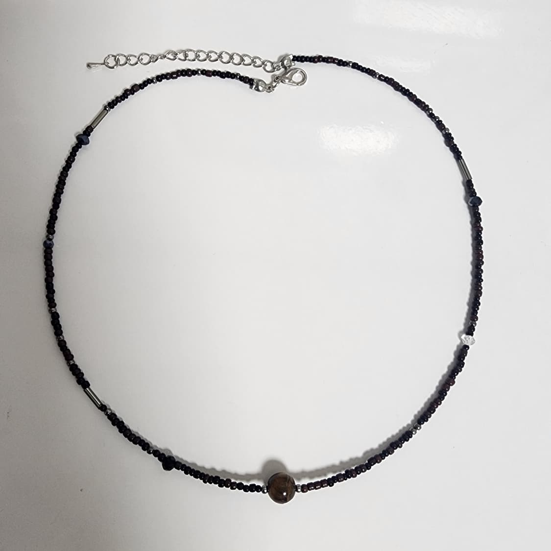 남자 브라운 원석 목걸이 상품이미지1