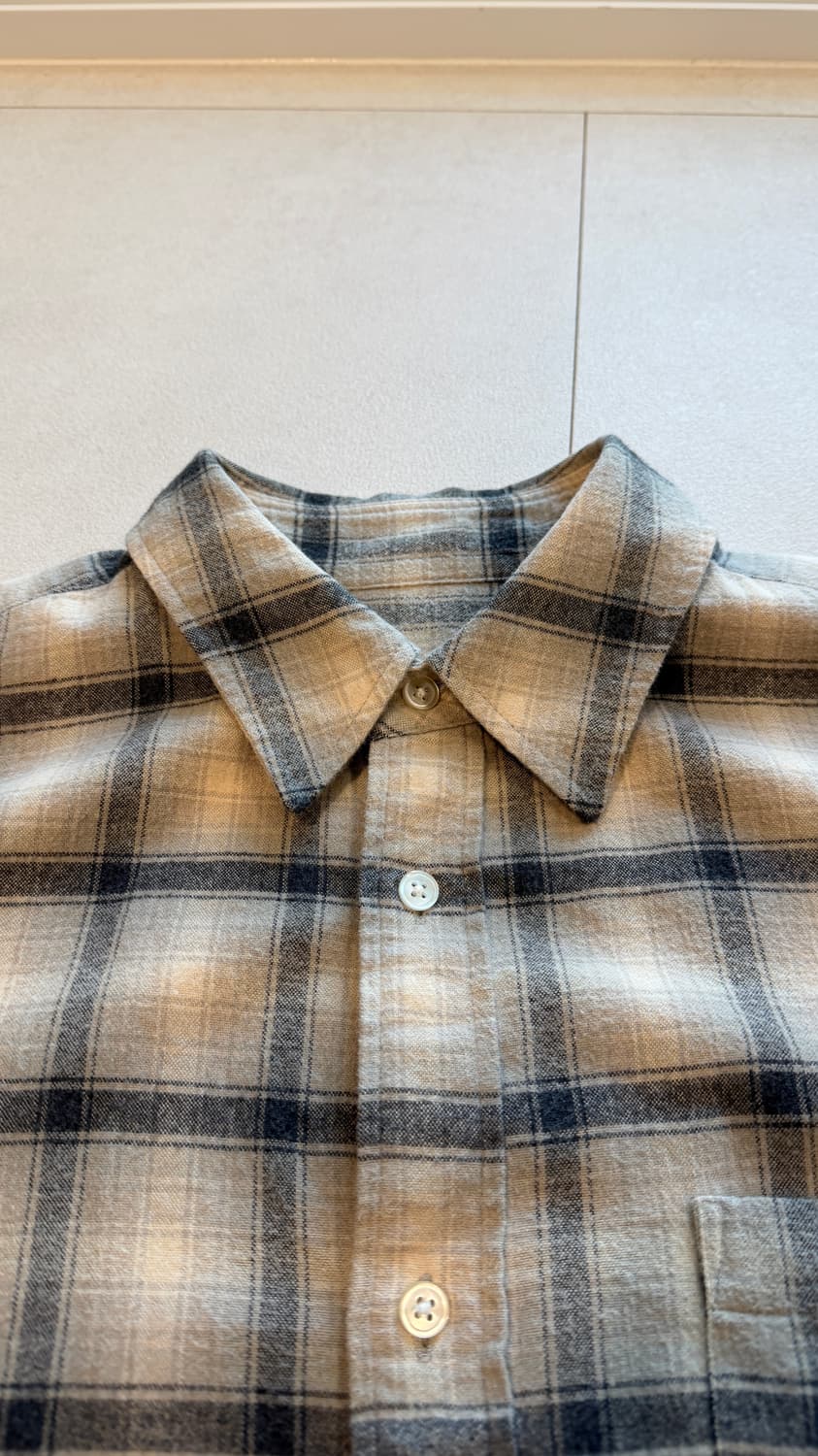 와코마리아 Wacko Maria 체인스티치 로고 체크셔츠 XL 상품이미지3