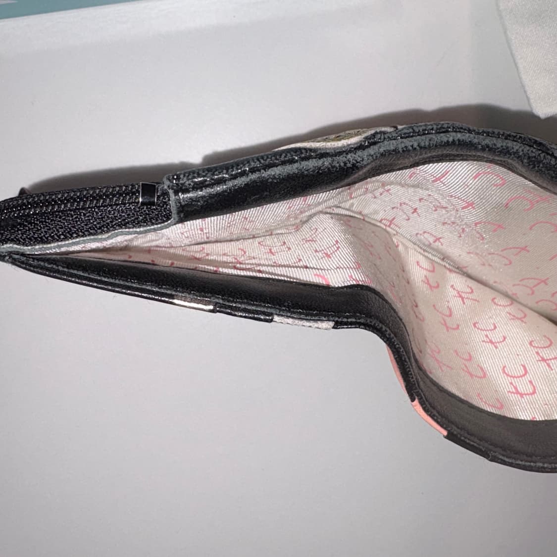 풀박스) 츠모리치사토 반지갑 블랙 패치 도트 상품이미지4