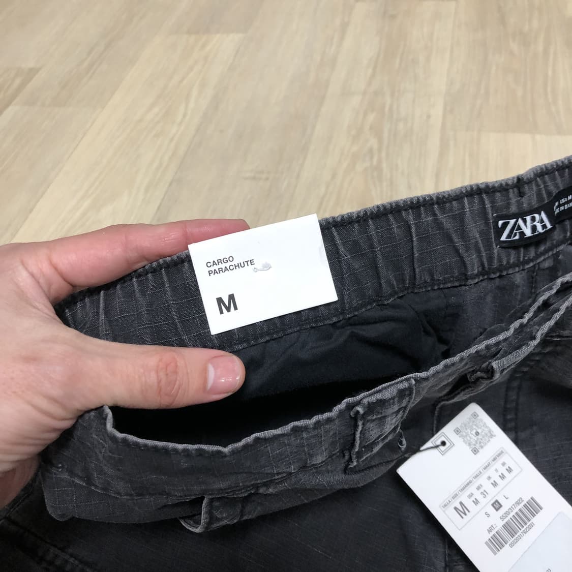 (31) 새상품 자라 ZARA DNWR 피그먼트 디태쳐블 파라슈트 팬츠  상품이미지5