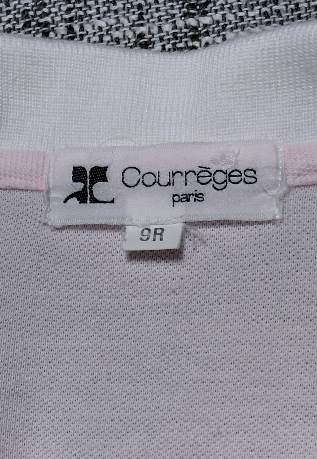[S] Courreges 꾸레쥬 파스텔 배색 크롭 반팔 폴로 셔츠 상품이미지6