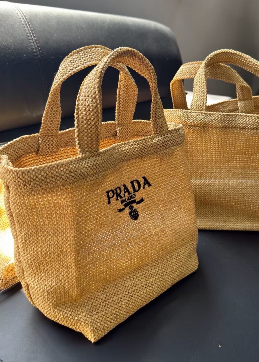 프라다뷰티 르옴므 에코백 네트백 브라운  상품이미지5