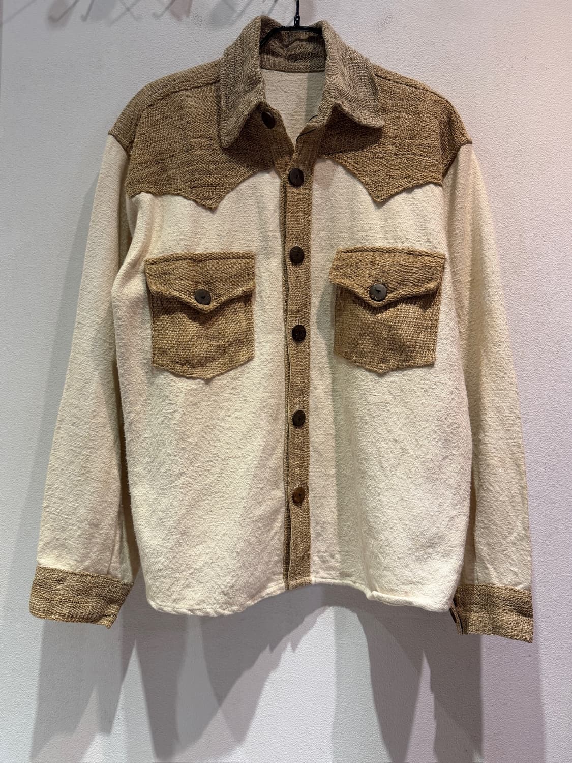 Vintage Western Style Texture Shirt 상품이미지1