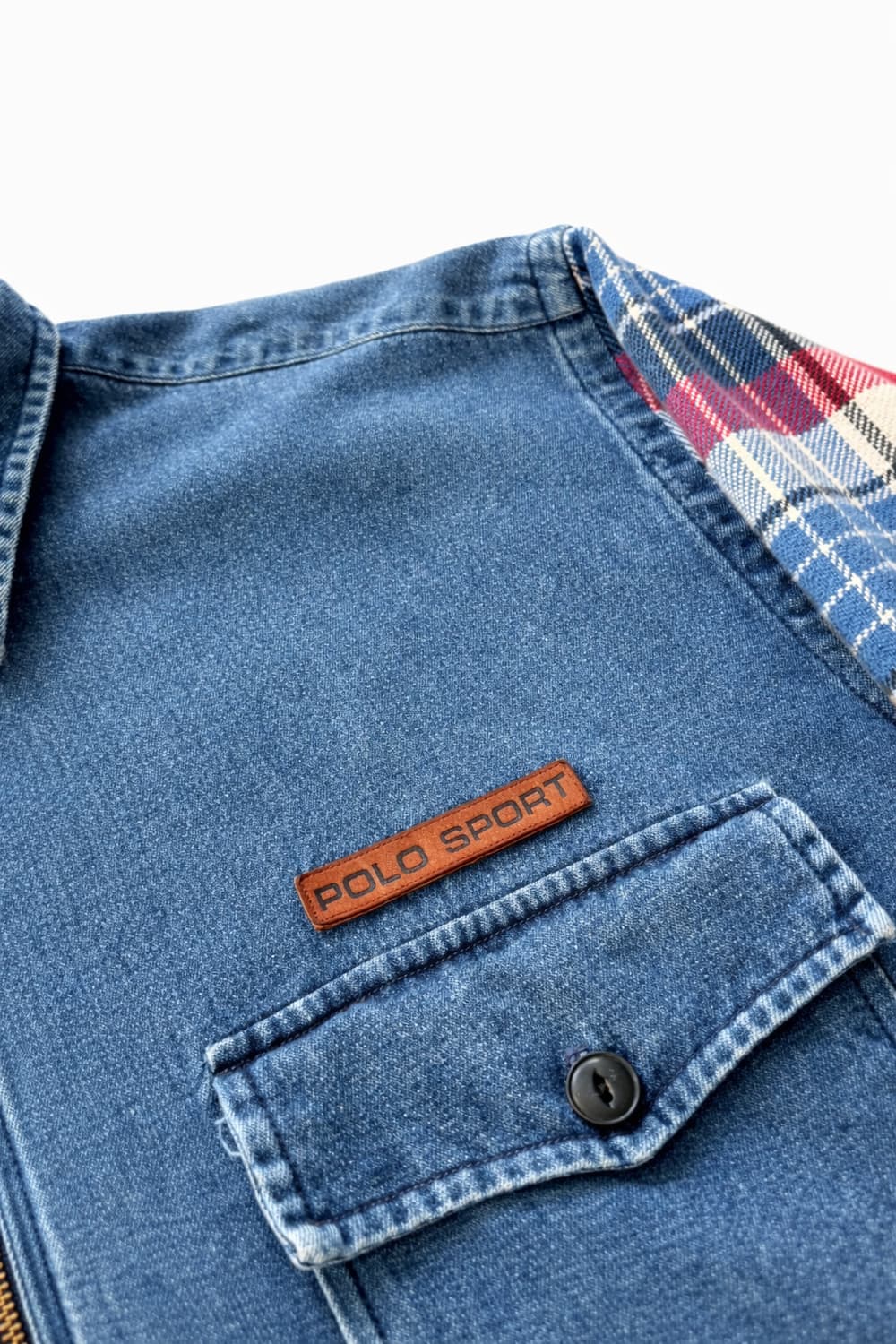 90s 폴로 랄프로렌 데님 셔츠 L 상품이미지3