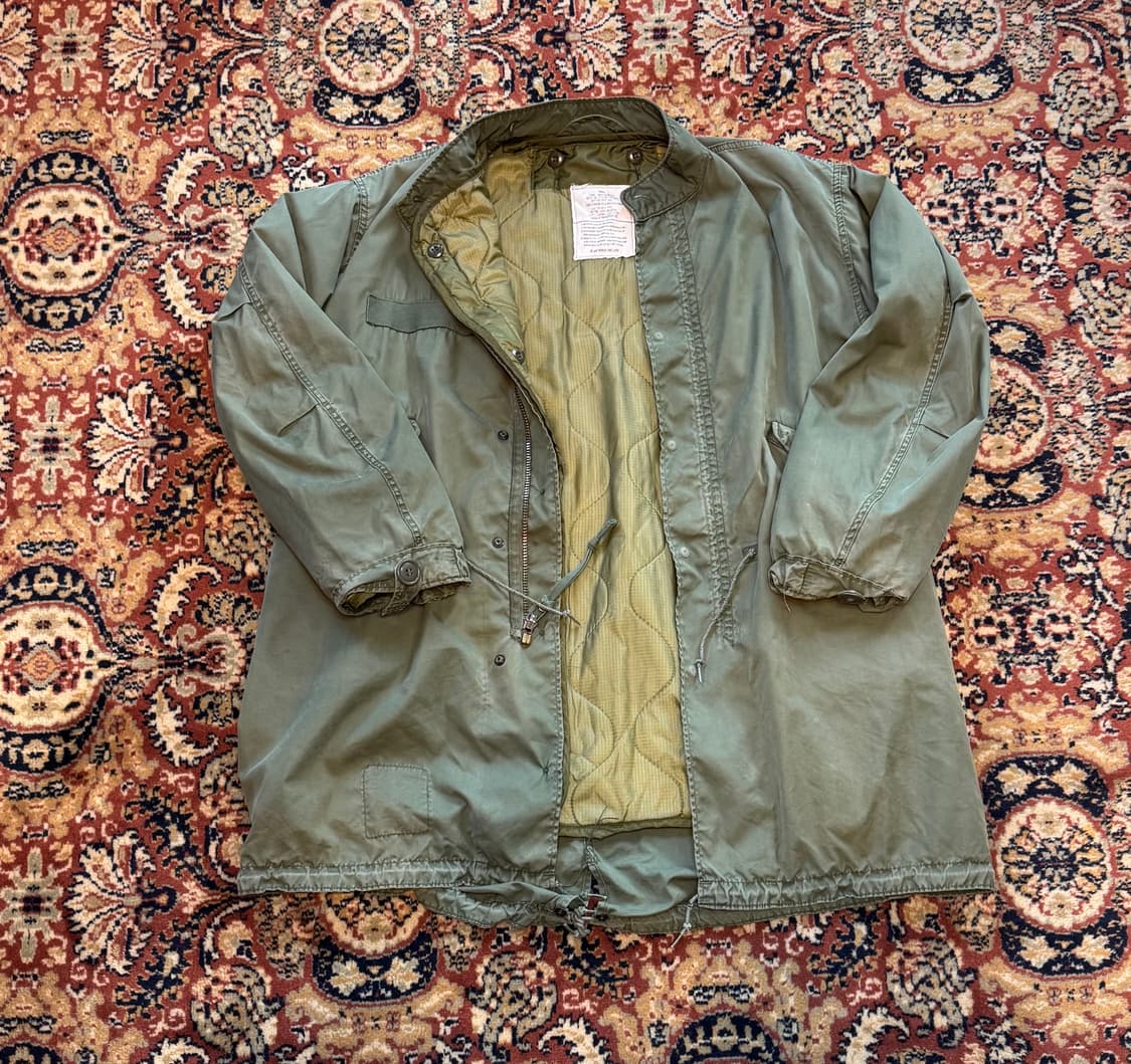 70s 미군 오리지널 야상 피쉬테일 파카 m65 S(M~XL) 527 상품이미지4