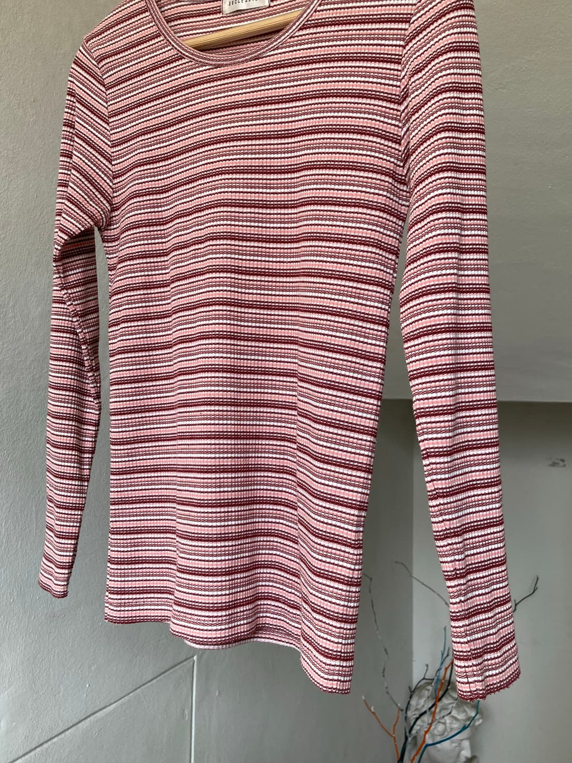 딸기 스트라이프 레이어드 긴팔티 상품이미지3