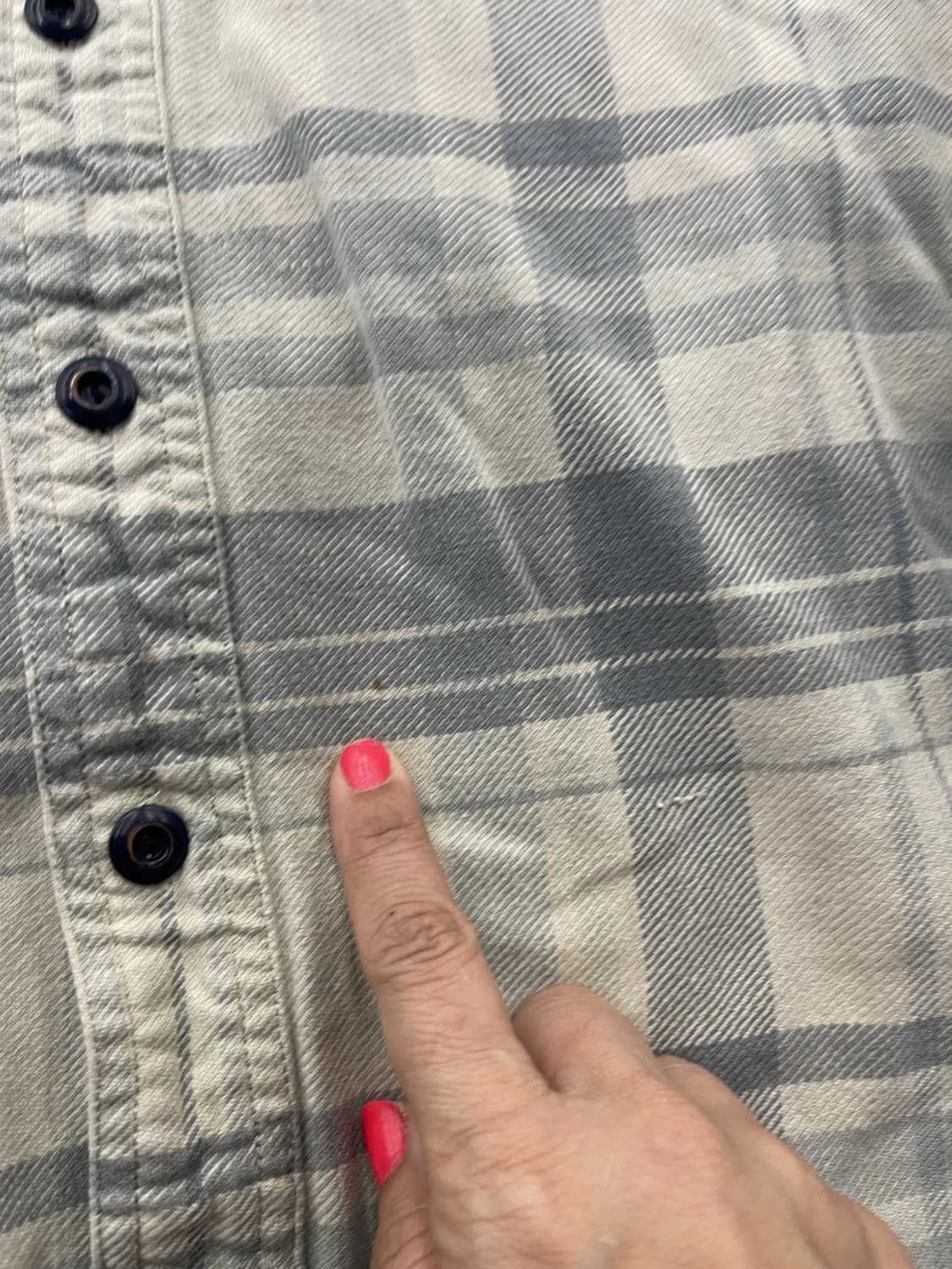 90s RRL 더블알엘 블루 그레이 플란넬 셔츠 상품이미지6