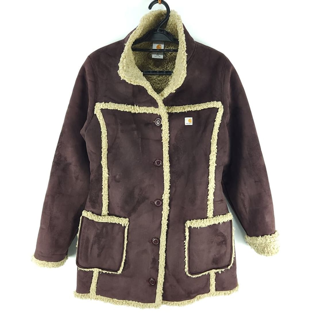 [여S]칼하트 와인 인조 무스탕 자켓[Y3C-161] 상품이미지1