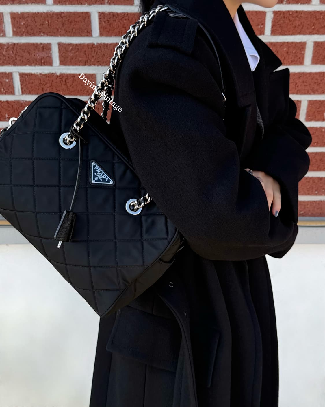 프라다 나일론 퀄팅 체인 숄더백 상품이미지8